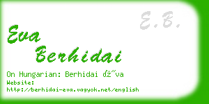 eva berhidai business card